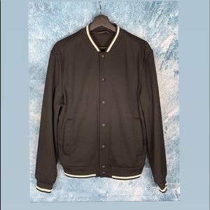 Zara Men’s Black Light Weight Bomber Jacket